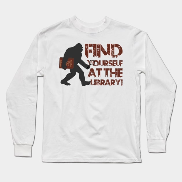 Find Yourself at the Library Long Sleeve T-Shirt by Mander87